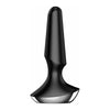 Satisfyer Plug-Ilicious 2 Black Conical P-Point Vibrator - Dual Motor Stimulation for All Genders - Intensify Pleasure in Style