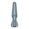 Satisfyer Plug-Ilicious 2 Ice Blue Conical Plug Vibrator - Model 2B - Unisex P-Point Pleasure - Captivating Aquamarine