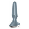 Satisfyer Plug-Ilicious 2 Ice Blue Conical Plug Vibrator - Model 2B - Unisex P-Point Pleasure - Captivating Aquamarine
