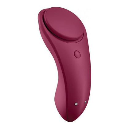 Satisfyer Sexy Secret Wine Red - Powerful Panty Vibrator for Clitoral Stimulation on the Go - Adult Naughty Store