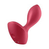 Satisfyer Backdoor Lover Red Plug Vibrator - Powerful Anal Stimulation for Both Men and Women, Intense Pleasure in Red - Adult Naughty Store