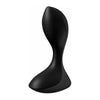 Satisfyer Backdoor Lover Black Plug Vibrator - Powerful Anal Stimulation for Both Men and Women, Waterproof, 12 Vibration Programs