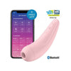 Satisfyer Curvy 2+ Pink App-Controlled Clitoral Pressure Wave Vibrator - Adult Naughty Store