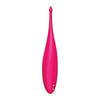 Introducing the Satisfyer Twirling Fun Magenta - Powerful Clitoral and Labia Vibrator for Women - Adult Naughty Store