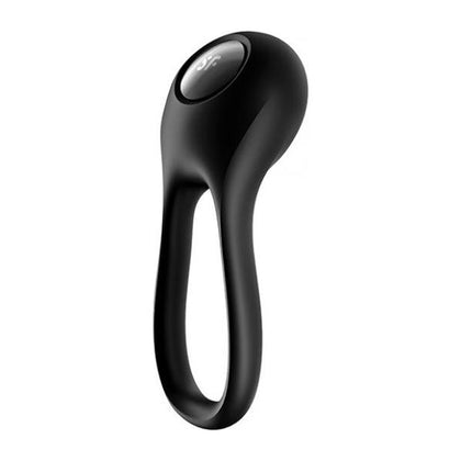 Satisfyer Majestic Duo Black Silicone Rechargeable Couples Vibrating Love Ring - Intense Pleasure for Him and Her