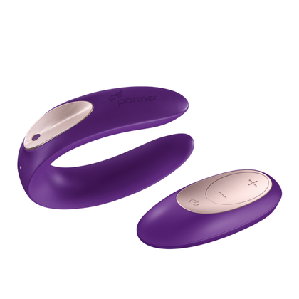 Satisfyer Partner Plus Remote Purple Couples Wearable Vibrator - Adult Naughty Store