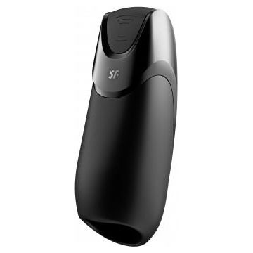 Satisfyer Men Vibration+ Connect App - Powerful Male Masturbator for Glans Stimulation - Black - Adult Naughty Store