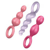 Satisfyer Plugs 3 Set Assorted Color Butt Plugs