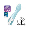 Satisfyer Air Pump Vibrator 5+ Blue - Inflatable G-Spot Pleasure for Next-Level Play