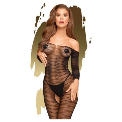 Penthouse Lingerie Dreamy Diva Black Sheer Bodystocking S-L - Sensual Intimacy for Alluring Moments