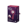 Satisfyer Pro 2 Generation 3 Wine Red Clitoral Stimulator and Vibrator - Unleash Sensual Bliss with 11 Pressure Wave Programs and 12 Vibration Programs - Whisper Quiet, Waterproof, and App-Enabled Pleasure Device for Women