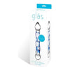 Glas Full Tip Textured Glass Dildo - Model G6.5 - Sensual Pleasure for All Genders - Clear - Adult Naughty Store