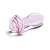 Glas 5 Rosebud Glass Butt Plug - Model 5RBP-01 - Unisex Anal Pleasure - Clear