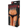 Hustler Toys Vibrating Lace Thong Panty - Model VT-001 - Women's Black S-M - Intimate Pleasure in Style - Adult Naughty Store