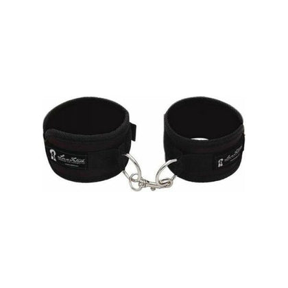 Lux Fetish Love Cuffs - Black, Model LC-2000, Unisex Bondage Restraints for Ultimate Pleasure - Adult Naughty Store