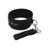 Lux Fetish Neoprene Collar and Mesh Leash Set - Model LFCMLS001 - Unisex - Bondage and Pet Play - Black