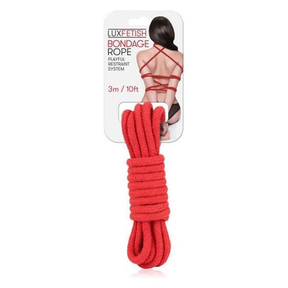 Lux Fetish Bondage Rope 3M Red: The Ultimate Sensual Restraint for Couples