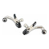 Lux Fetish Adjustable Tension Nipple Clamps with Black Bell - Model LFX-BC1 - Unisex - Enhance Sensual Stimulation - Black - Adult Naughty Store