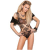 Vivace Women's Black Lace Cutout Detail Teddy - Model VTD001 - One Size - Intimate Pleasure Lingerie - Adult Naughty Store