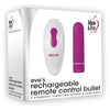 Adam & Eve Eves Rechargeable Remote Control Bullet Vibrator - Model EVR-5001 - For Her - Clitoral Stimulation - Deep Purple