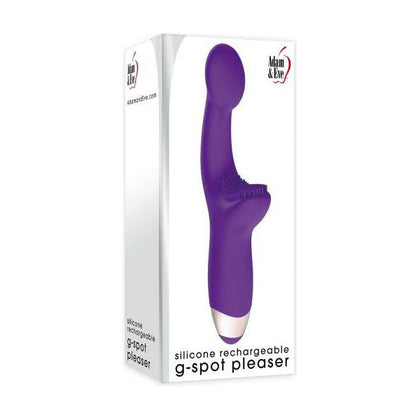 Adam & Eve Silicone G-Spot Pleaser Rechargeable Vibrator Model X123 - Women's Purple Pleasure