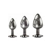 Evolved Gem Black Anal Plug Set - Versatile Pleasure Kit for Intense Backdoor Stimulation - Model #EG-APS-001 - Unisex - Sparkling Black - Adult Naughty Store