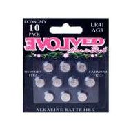 Evolved Novelties LR44 Alkaline Batteries 10 Pack for Vibrators - AG13/LR44 Compatible - Long-Lasting Power for Intense Pleasure - Vibrant Pink