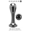 Evolved Novelties Gender X Black Pearl Large Butt Plug - Model XBP-2022 - Unleash Pleasure with Elegance and Intensity - Adult Naughty Store