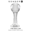 Evolved Novelties Gender X The Baller Glass Butt Plug - Model GX-2022 - Unisex Anal Pleasure - Clear - Adult Naughty Store