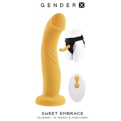 Evolved Novelties Gender X Sweet Embrace Strap On - Dual Motor Vibrating Strap On for Women - Model X2022 - Intense Pleasure for Couples - Deep Purple - Adult Naughty Store