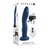 Evolved Novelties Gender X Snuggle Up Strap On - Dual Motor Wavy Shaft Vibrator - Model GX-500 - For All Genders - Intense Pleasure - Black - Adult Naughty Store