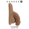 Evolved Novelties Gender X 4in Silicone Packer Medium - Realistic Skin Tone - Adult Naughty Store