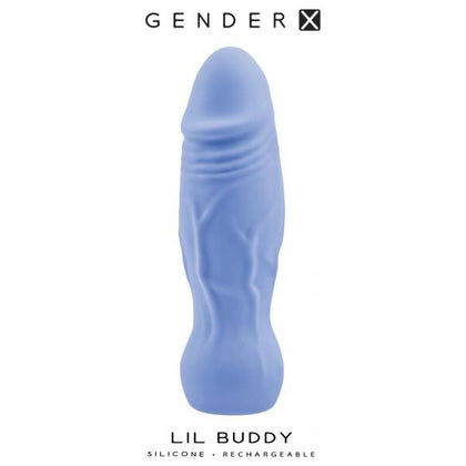 Evolved Novelties Gender X Lil Buddy Blue Realistic Vibrator - Model 2023