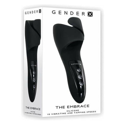 Evolved Novelties Gender X The Embrace Vibrating Cradle - Model X1 - Unisex - Full Body Pleasure - Midnight Black