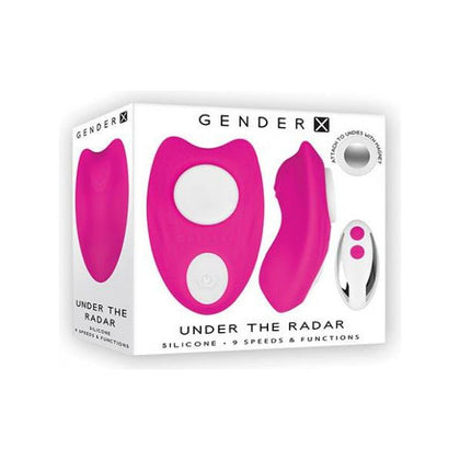 Evolved Novelties - Gender X Under The Radar Panty Vibrator (Model XRV-9) - Remote Control, Curved Body, 9 Speeds - Pleasure for All Genders - Clitoral and G-Spot Stimulation - Deep Purple