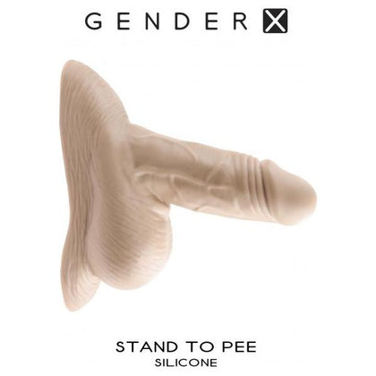 Evolved Novelties Gender X Stand To Pee Light Silicone Model 2023 Unisex Realistic Stand to Pee Funnel Toy in Light Skin Tone