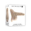 Evolved Novelties Gender X Stand To Pee Light Skin Tone TPE Realistic Funnel Dildo - Model X123 - Unisex - Intimate Pleasure - Beige - Adult Naughty Store