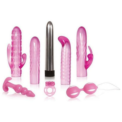 Evolved Novelties Intense Pleasure Kit - Pink Couples Play - Model IPK-8 - For Both Partners - Multi-Pleasure Stimulation Kit