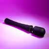 Playboy Royal Wand Massager - Powerful Silicone Vibrating Wand for All Genders - Model 2023 - Deep Pleasure for Every Intimate Moment - Midnight Black - Adult Naughty Store