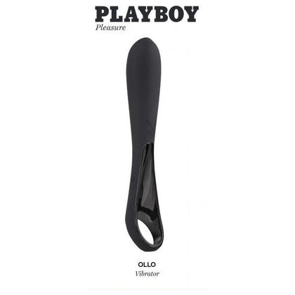 Evolved Novelties Playboy Ollo Black Petite Ring Handle G-Spot Vibrator (Model 2023) for Women - Intense Pleasure in a Compact Design
