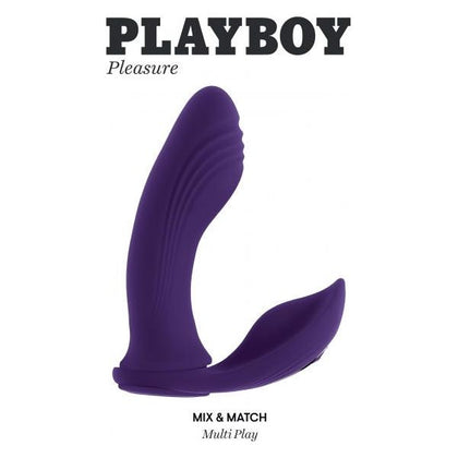 Evolved Novelties Playboy Mix & Match Multi-play Purple Vibrator - Model 2024 - Women's Dual Stimulator - G-Spot & Clitoral Pleasure - 🟣