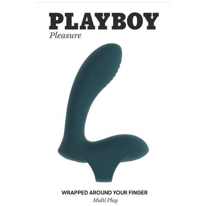Evolved Novelties Playboy Wrapped Around Your Finger Blue Vibrator Model 2024 for Men and Women - G-Spot and P-Spot Stimulation