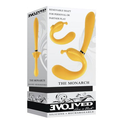 Evolved Novelties presents: The Monarch Triple Shaft Strapless Strap On Vibrator - Model EVO-2022 - For Women - Pleasure for Every Zone - Elegant Black