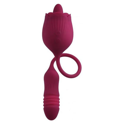 Evolved Wild Rose Red Vibrator - Dual Sensation Pleasure Toy for Women - Model EWR-2022 - Adult Naughty Store