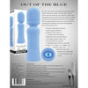 Evolved Out of The Blue Body Massager - Petite Wand Vibe, Model OOTB-2022, for Intense Pleasure, Waterproof, Blue - Adult Naughty Store