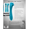 Evolved Novelties Heads or Tails Vibrator - Dual Pleasure 9-Speed Silicone Massager for All Genders - Model 2023 (Black)