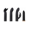 Evolved Novelties Four Play Vibrator Kit Black - Versatile Pleasure for G-Spot and Clitoral Stimulation