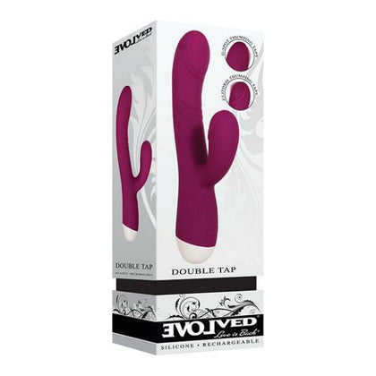 Evolved Double Tap Dual Stimulation G-Spot and Clitoral Vibrator - Model DT-7X, for Women, Intense Pleasure, White Pearl - Adult Naughty Store