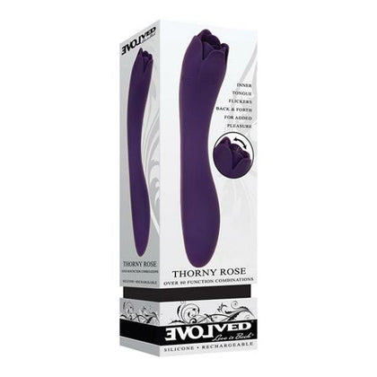 Evolved Thorny Rose Dual-Ended Vibrating Massager - Model TR-9000 - Female Clitoral and G-Spot Stimulation - Rose Gold
