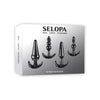 Evolved Novelties Selopa Intro To Plugs - The Sensual Journey of Pleasure, Model 2023, for Alluring Anal Exploration, Black - Adult Naughty Store